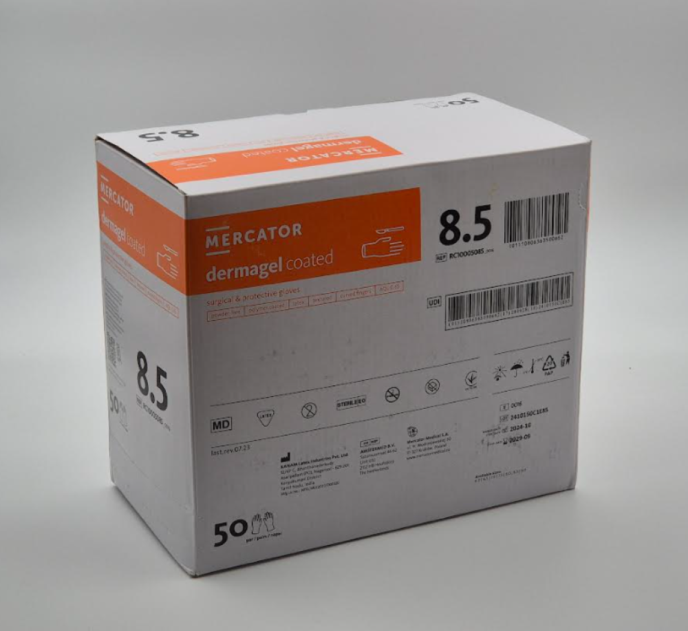 Dermagel coated púdermentes steril gumikesztyű 1pár